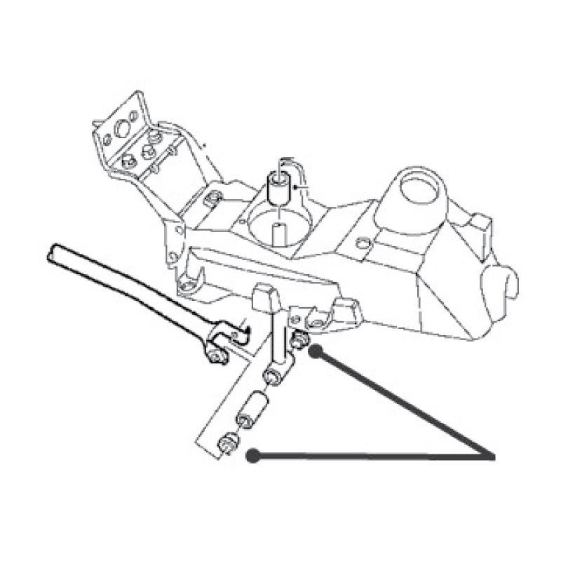Saab 9-5 sliding bearing gear lever