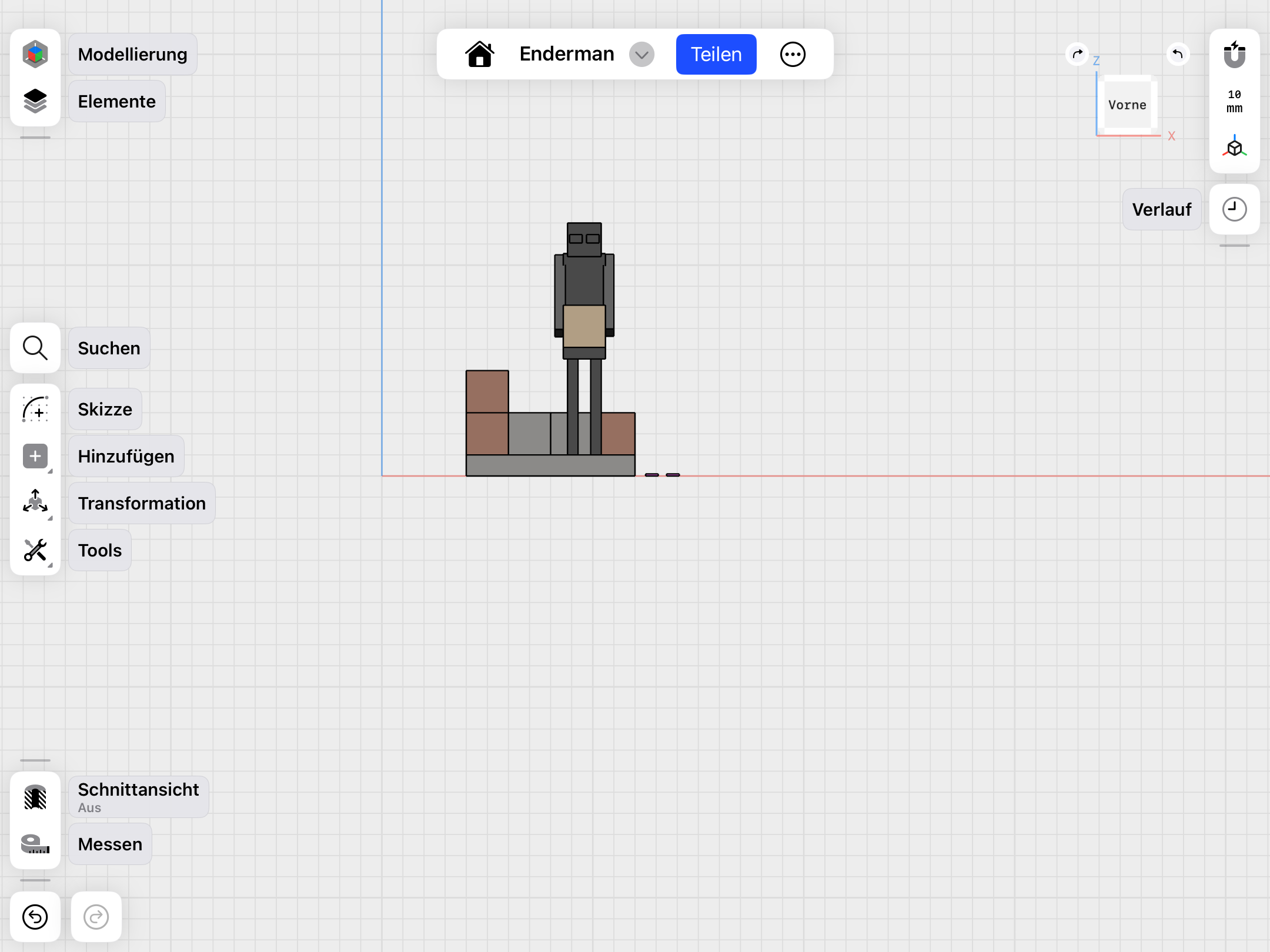 Miniatura 2 do modelo 3D Minecraft Enderman V2