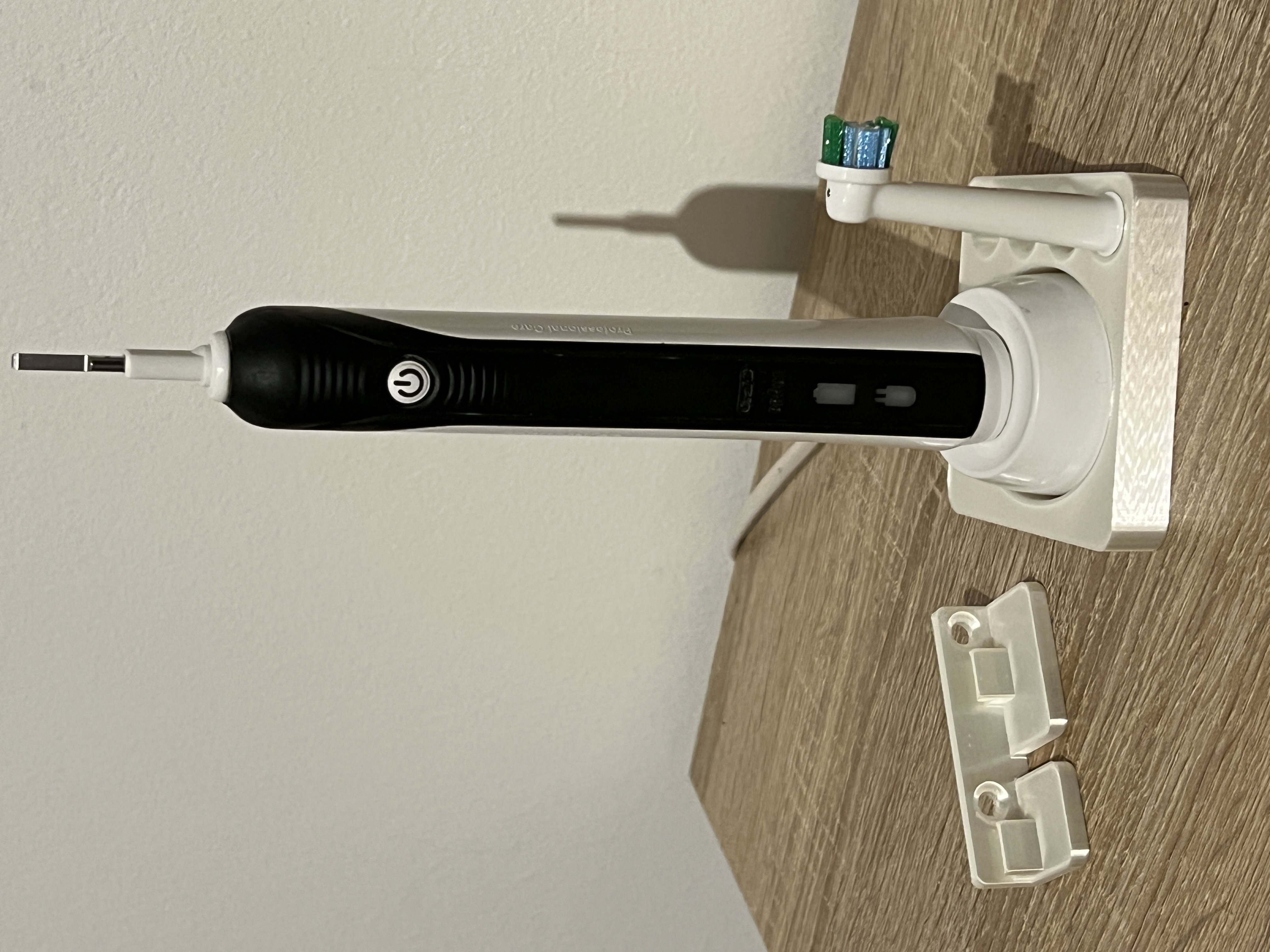 Simplistic Wall Mount for Oral B Toothbrush