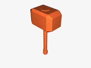 Free 3D file LEGO MJOLNIR, 1/1 scale replica 🦸・3D print object to  download・Cults