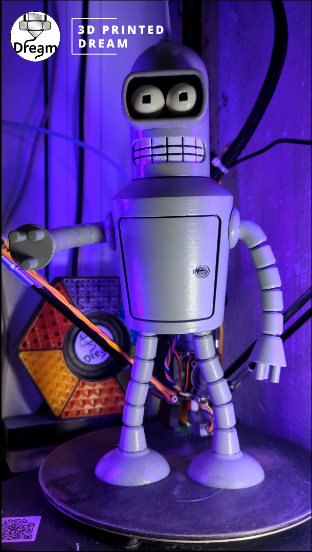 Bender pins remix 3D model thumbnail
