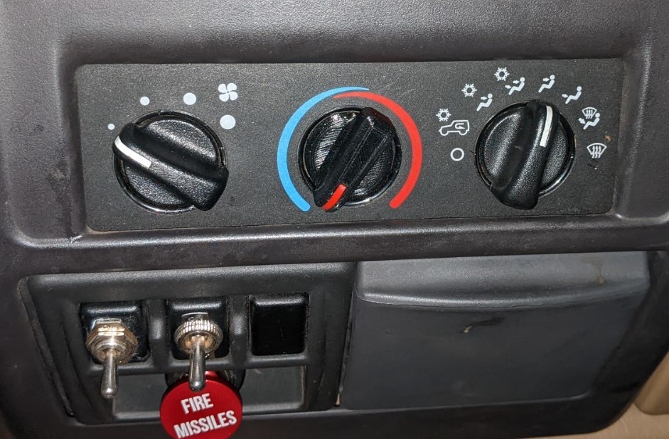 Jeep Wrangler TJ AC Control Knob