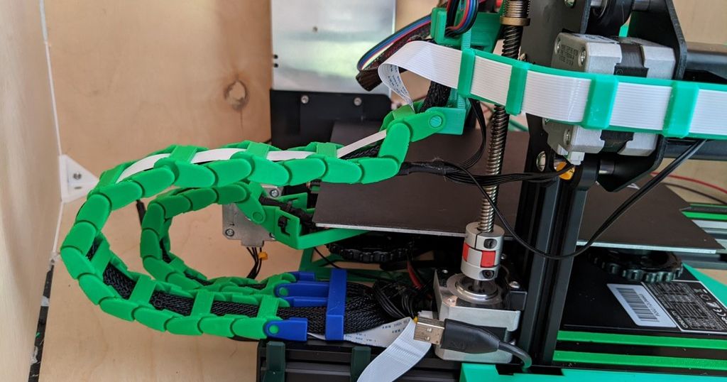 Ender 3 / 3 Pro Cable Chain by JTK Engineering Download free STL model