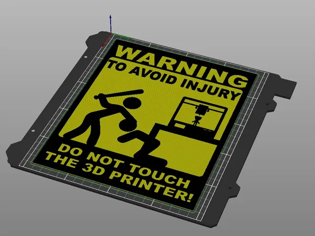 3D Printer Warning Sign