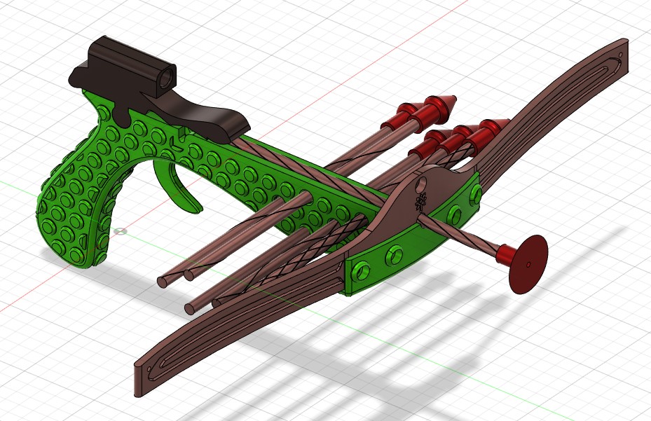 Miniatura 2 do modelo 3D Crossbow (with a scope)