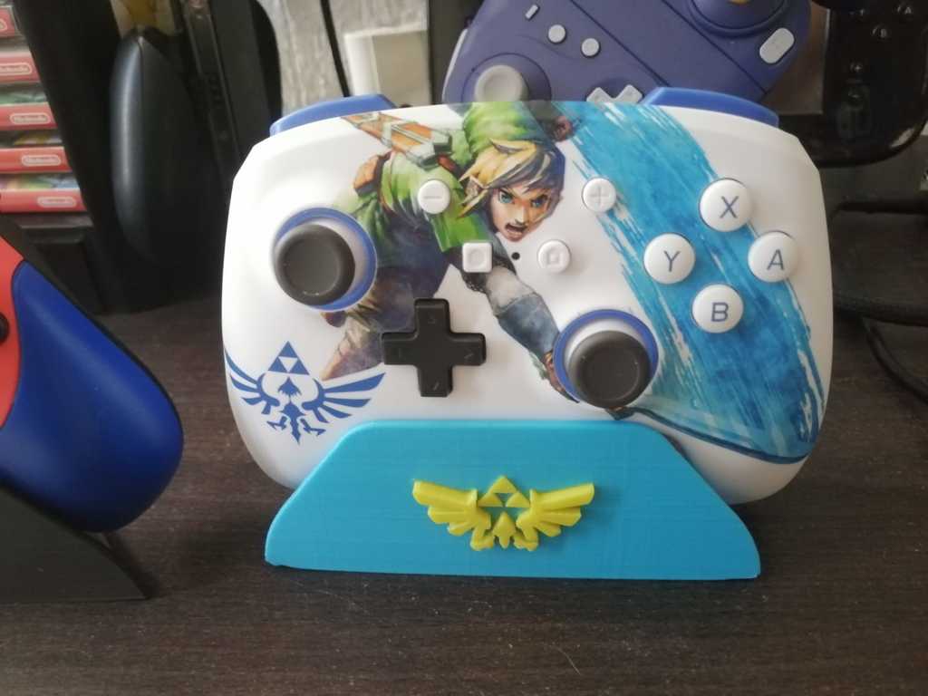 Switch Pro Controller stand zelda version by Impresiones Mimimiau