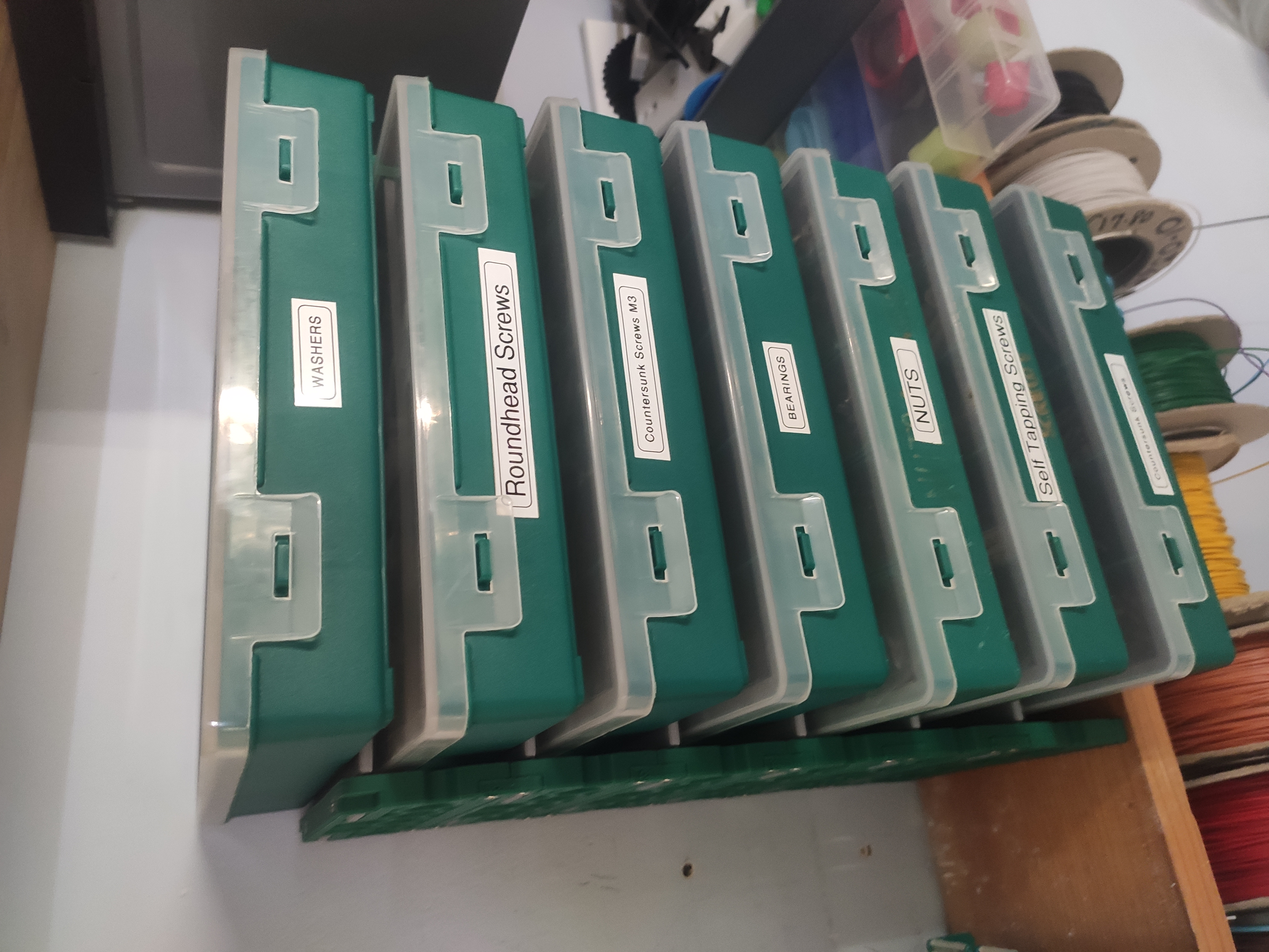 Stackable Rack for Small Parts Boxes