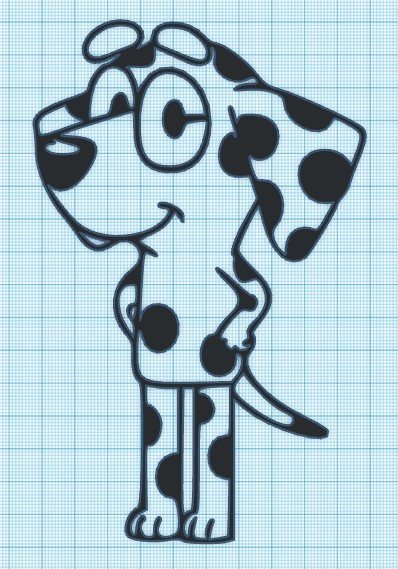 CHLOE -  BLUEY - WALL ART - 2 VERSIONS