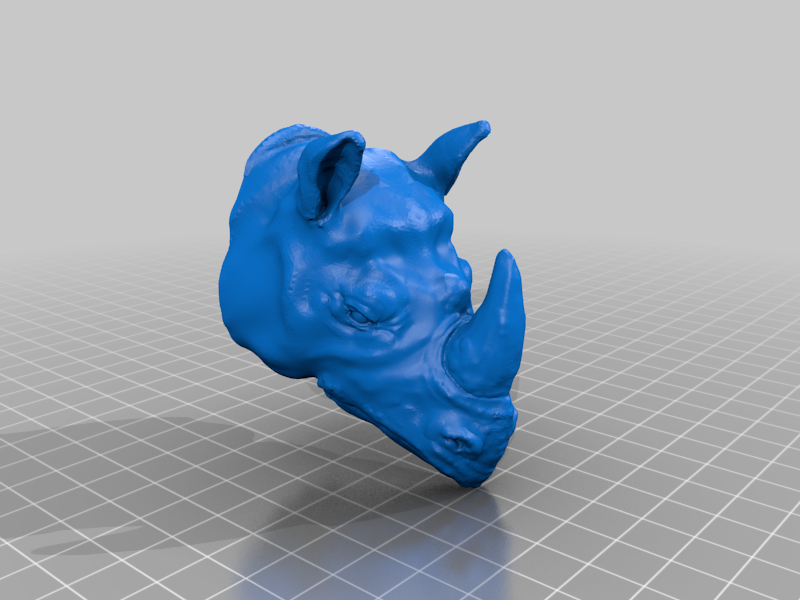 Rhino coat hanger by HeavyMetalGuy Download free STL model