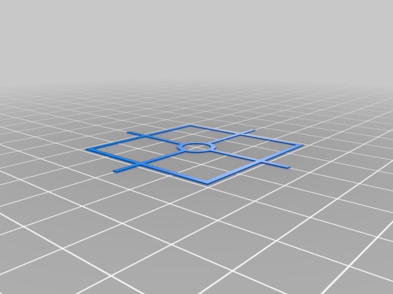 Quick to print center cross