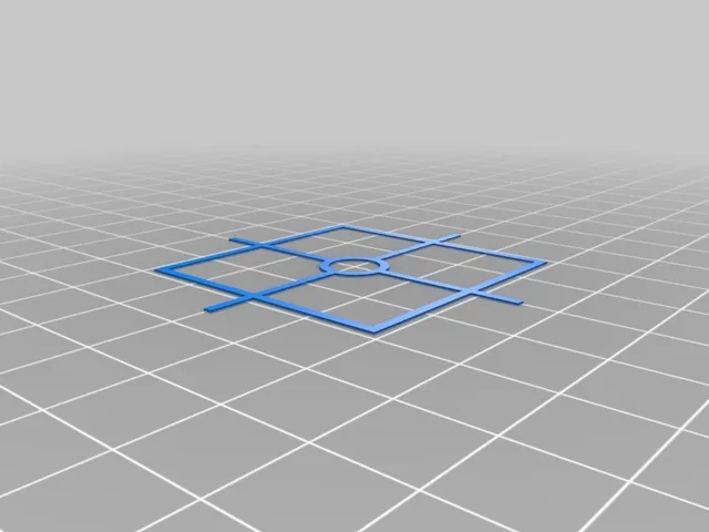 Quick to print center cross