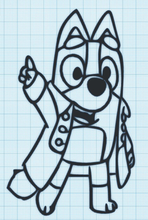 BLUEY - JACKET - WALL ART