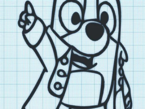 BLUEY - JACKET - WALL ART