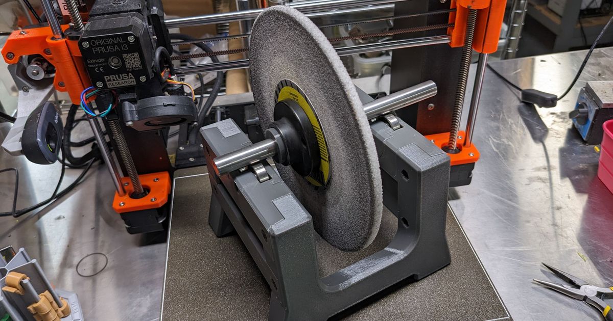 Grinding Wheel Balancing Stand by kaje Download free STL model