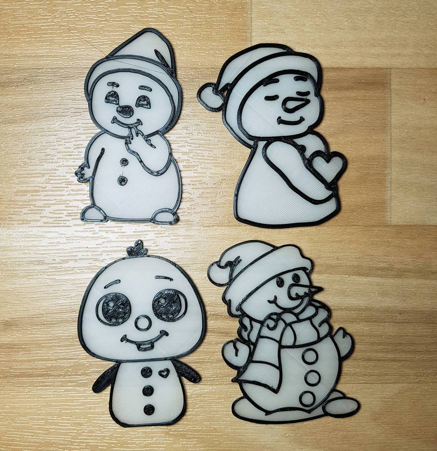 snowmen - 2 color