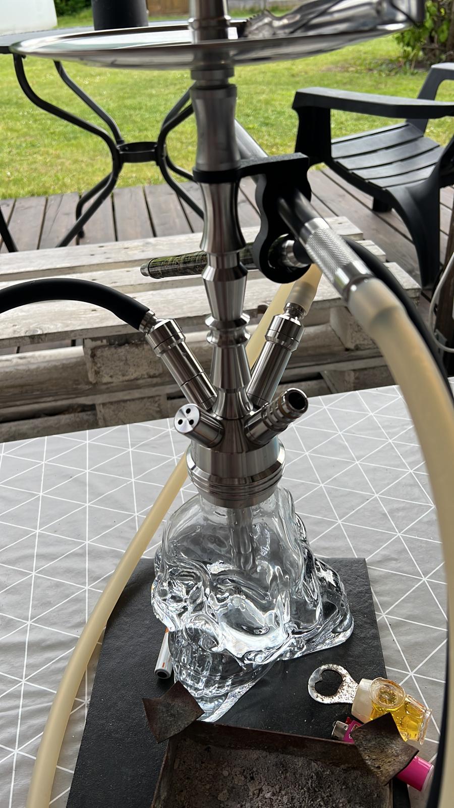 Hookah house holder, Shisha Mundstück halter by Ceppetoswerkstatt