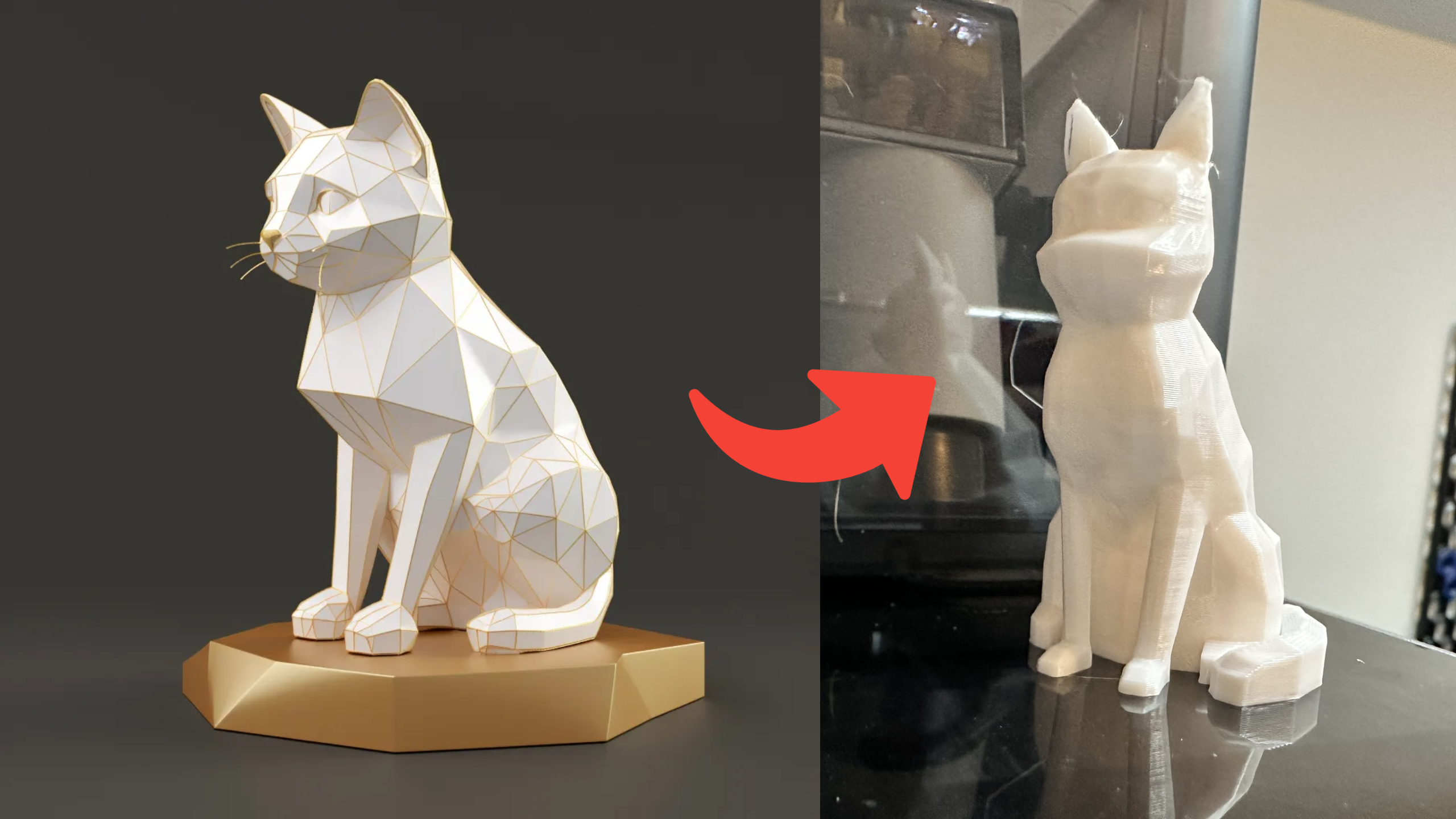 Miniatura 2 do modelo 3D AI-Generated Low-Poly Cat