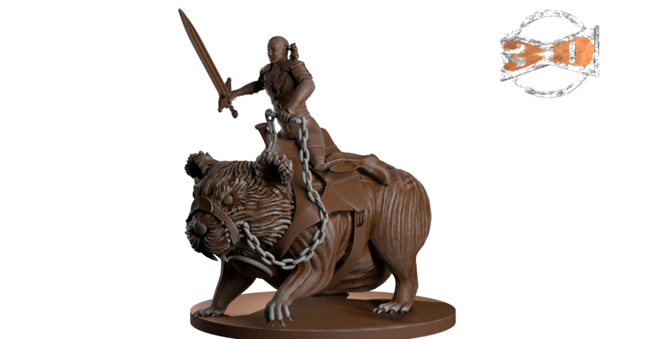 Ranger riding a Giant Hamster by EdwinD | Download free STL model ...