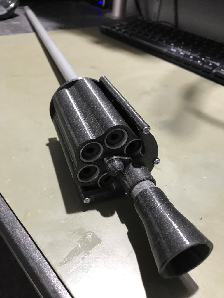 Nerf blowgun six shooter