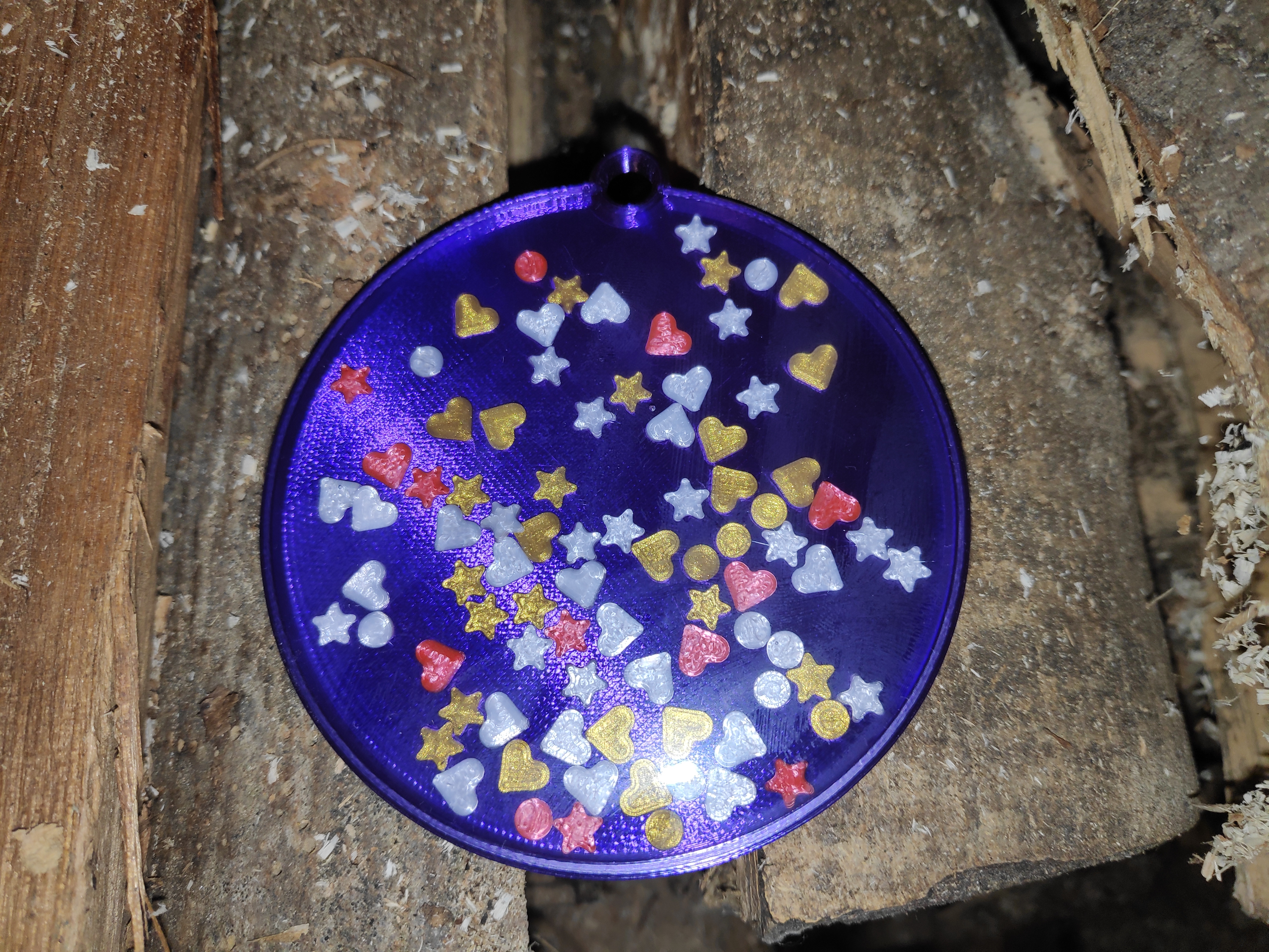 Christmas Ornaments with Resin Filling