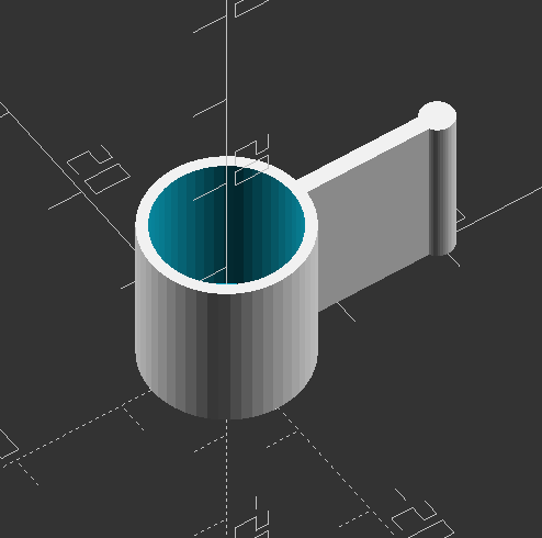 Window Security Dowel Tab (Parameterized w/OpenScad) — miniatura 3