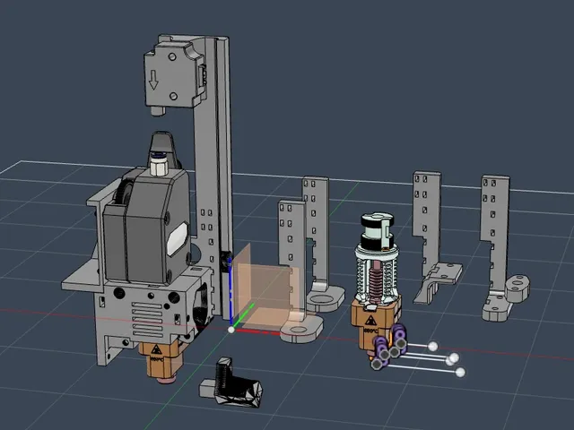 Front Adaptor space for Thermistor cables Filament sensor add it
