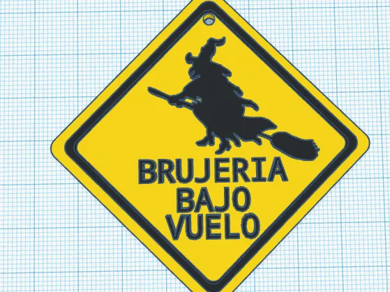 Placa de tránsito de llavero