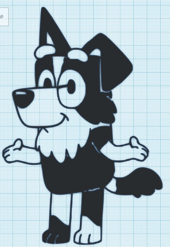 MACKENZIE - BLUEY - WALL ART - 2 VERSIONS by Ogama Industries ...