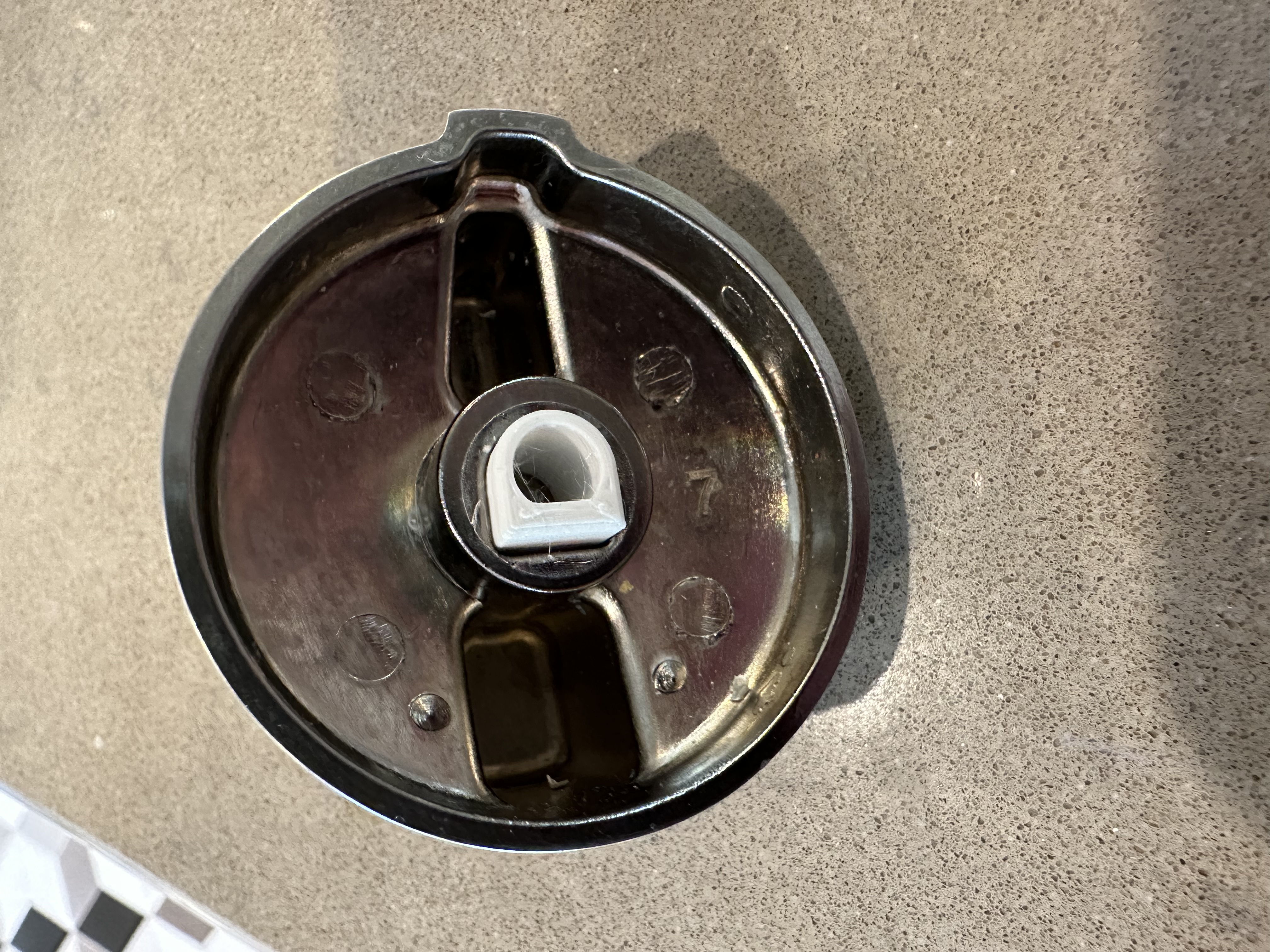 GE JB750SF2SS Burner Control Knob Insert