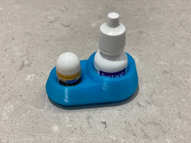 Holder for lip balm and eye drops