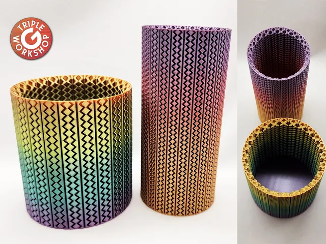 ⌇⌇⌇ Mesmerizing Vase Set - Serrated