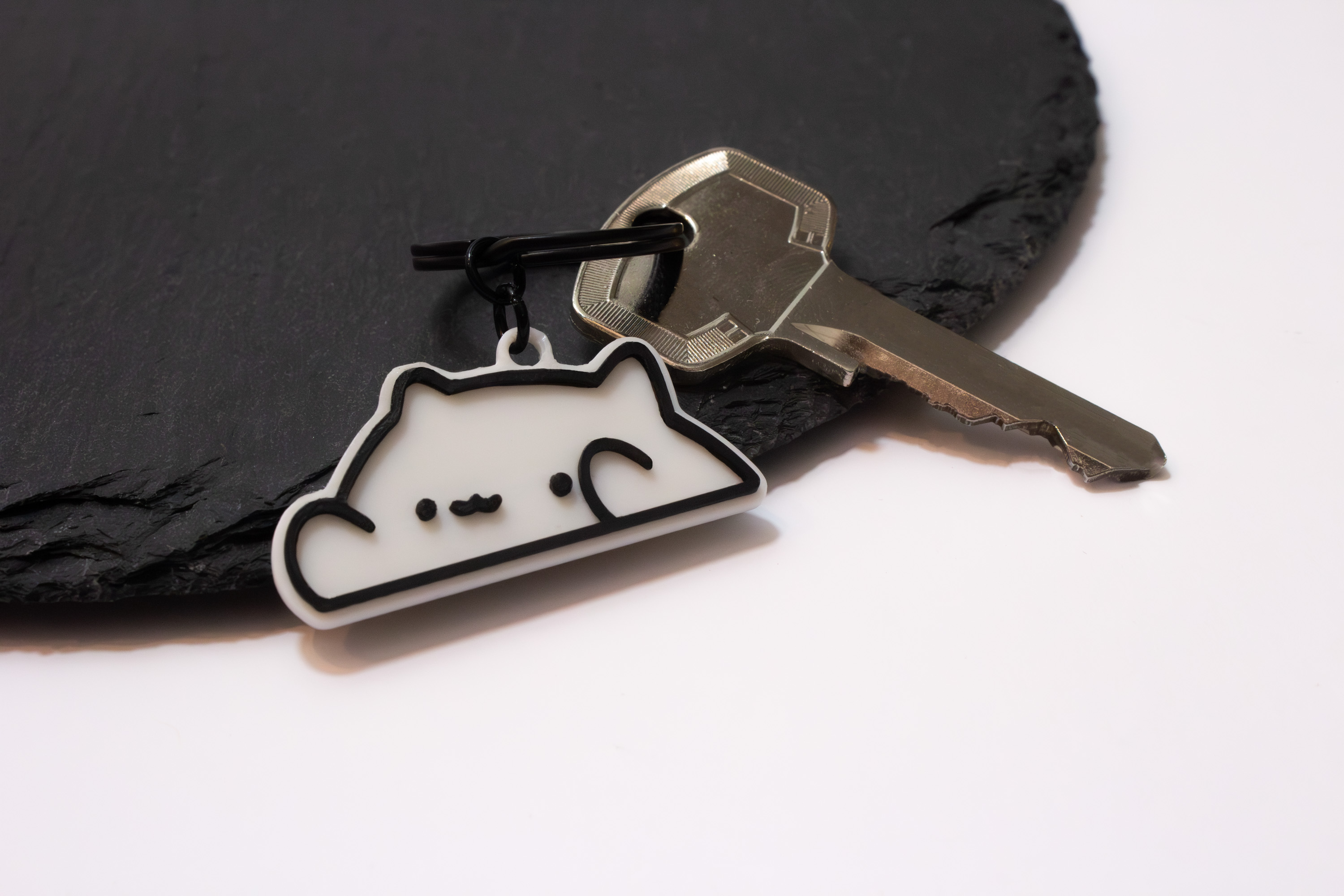 Cute 2 Colors Bongo Cat Keychain