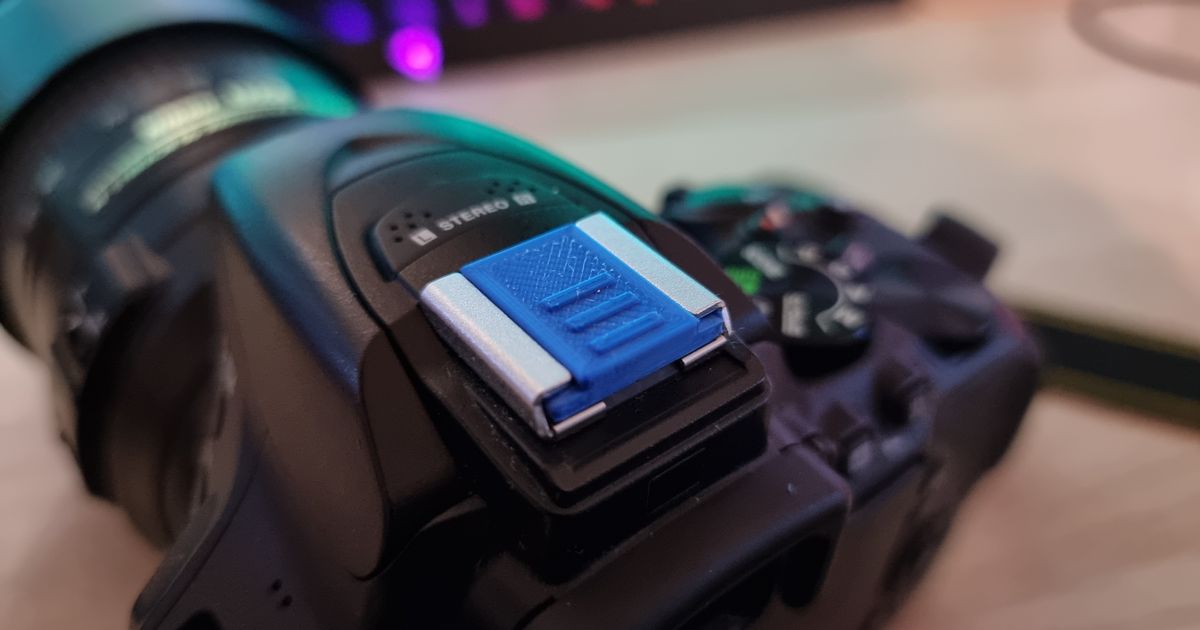 Nikon DSLR hot shoe cover by Matúš Novosádek Download free STL model