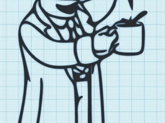 DR NICK RIVIERA - COFFEE - SIMPSONS - WALL ART