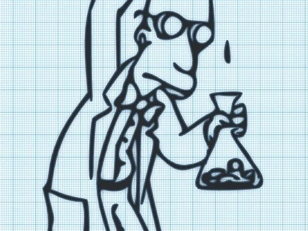 PROF FINK - DRIP FLASK - SIMPSONS - WALL ART
