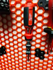 Parkside Rapidfire 2.2 (electric screwdriver) Honeycomb Holder by depesz, Download free STL model