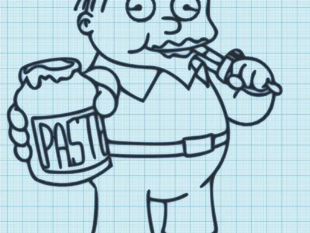 RALPH WIGGIM - PASTE EATER - SIMPSONS - WALL ART