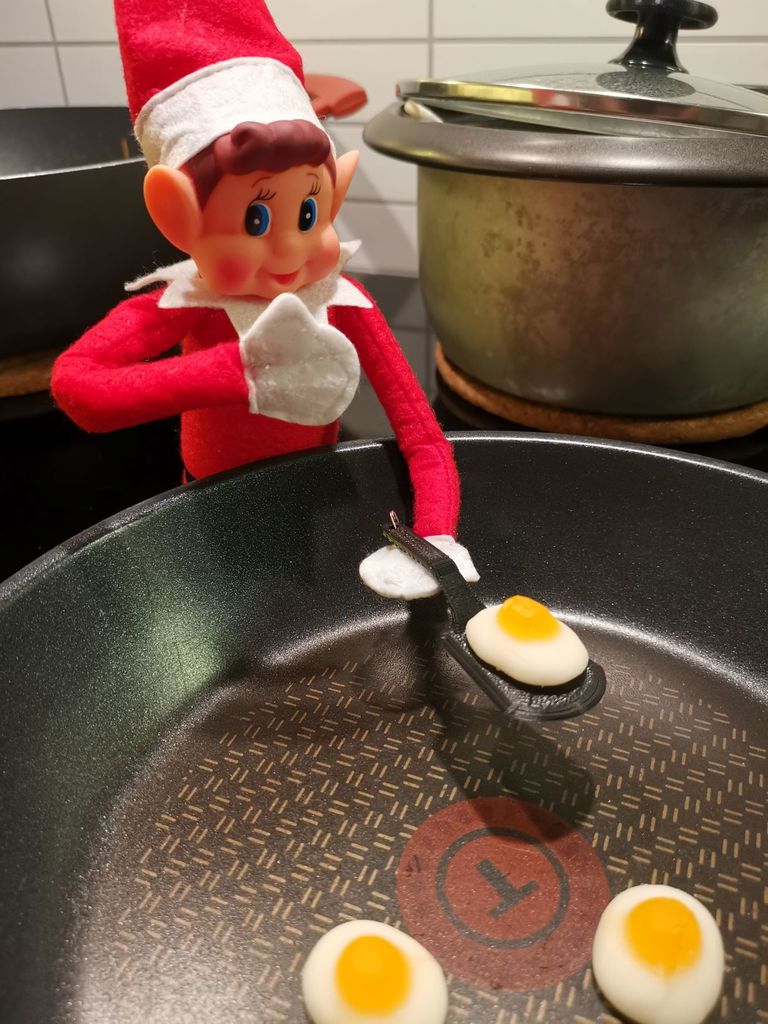 Elf on the shelf kitchen spatula