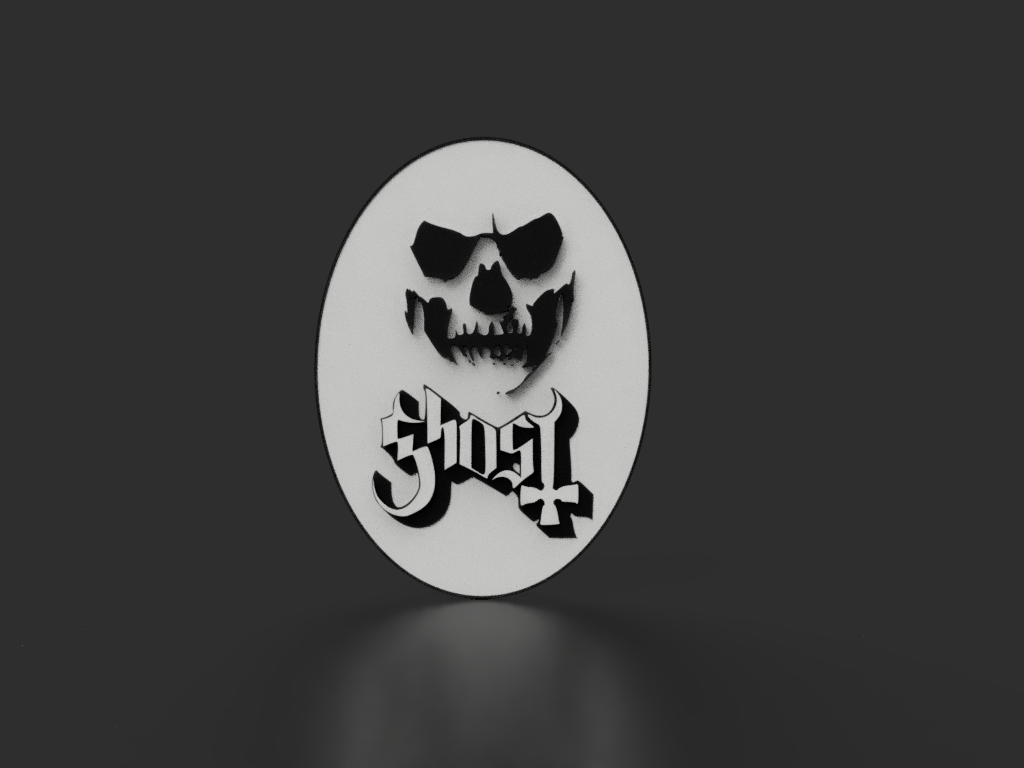 Ghost Band Logo By Dan Henriksen Download Free STL Model Printables