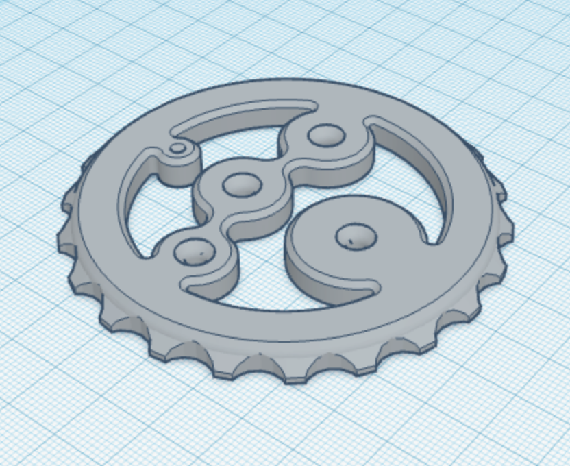 Spin Grip for Umikot - Planetary Gear Spirograph Espresso WDT Tool 3D model thumbnail