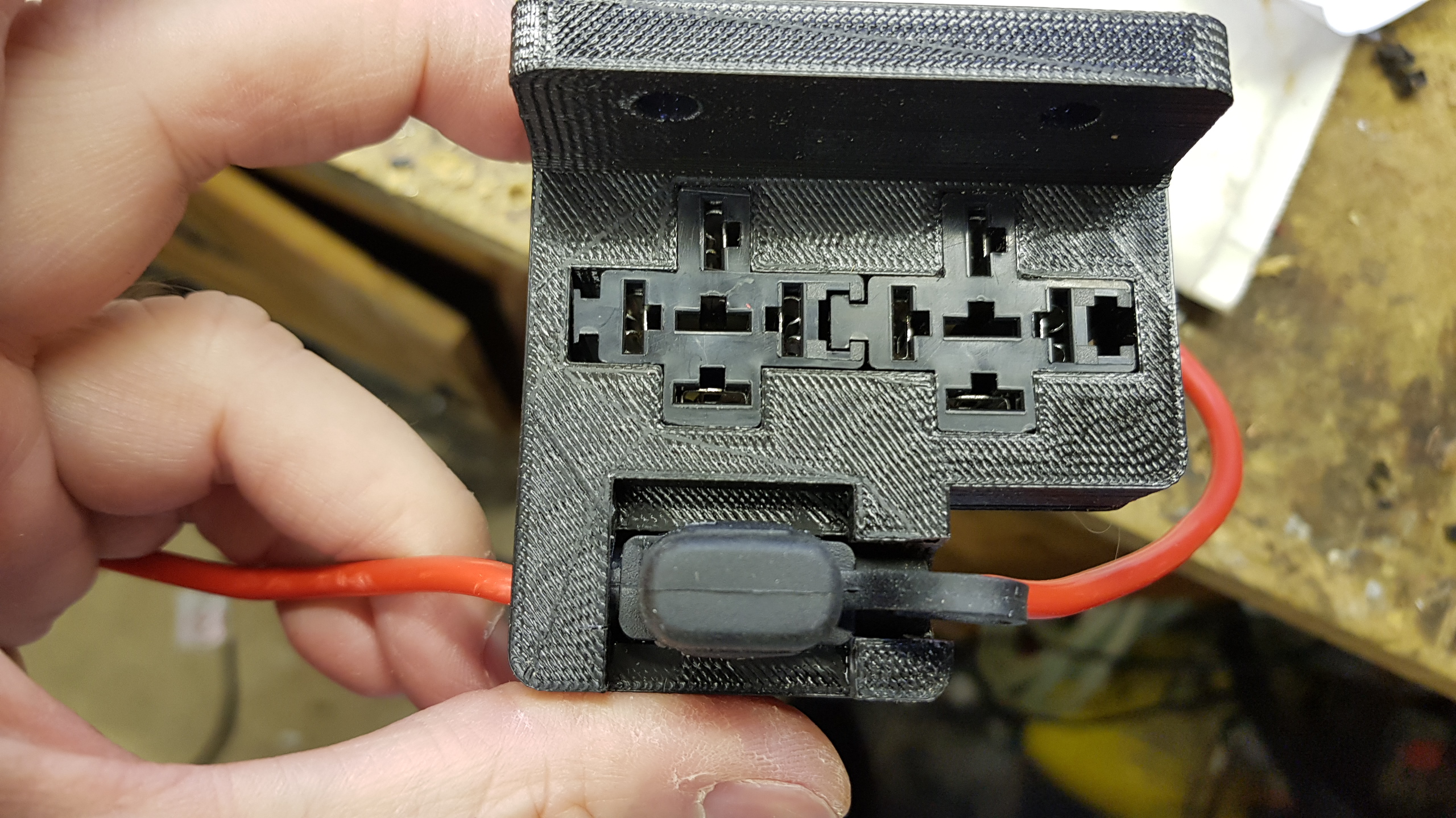 Dual Relay holder for Quad Spotlights for Mini R53 Cooper S by pheasant