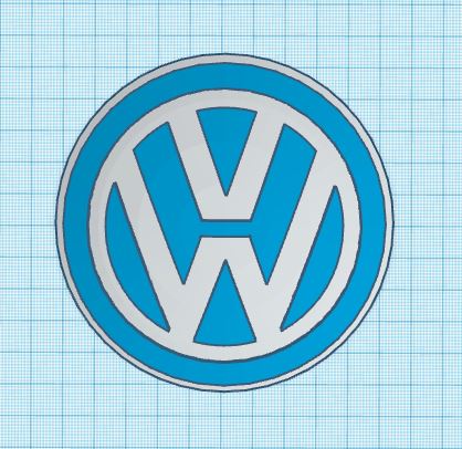 106mm Volkswagen Center Cap by Jordan K | Download free STL model ...