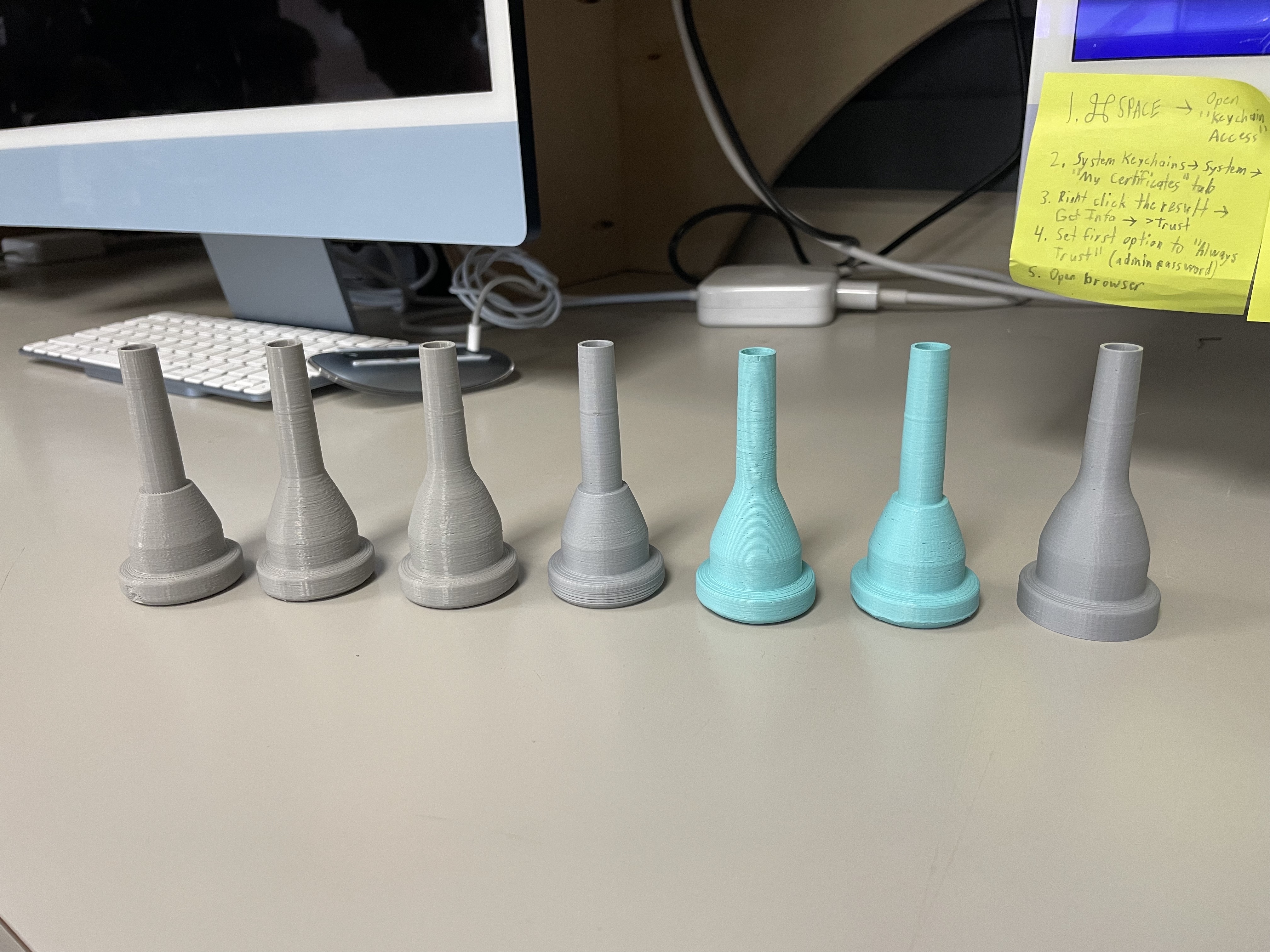 Trombone Mouthpieces based on Bach Sizes 7C, 11C, 5G
