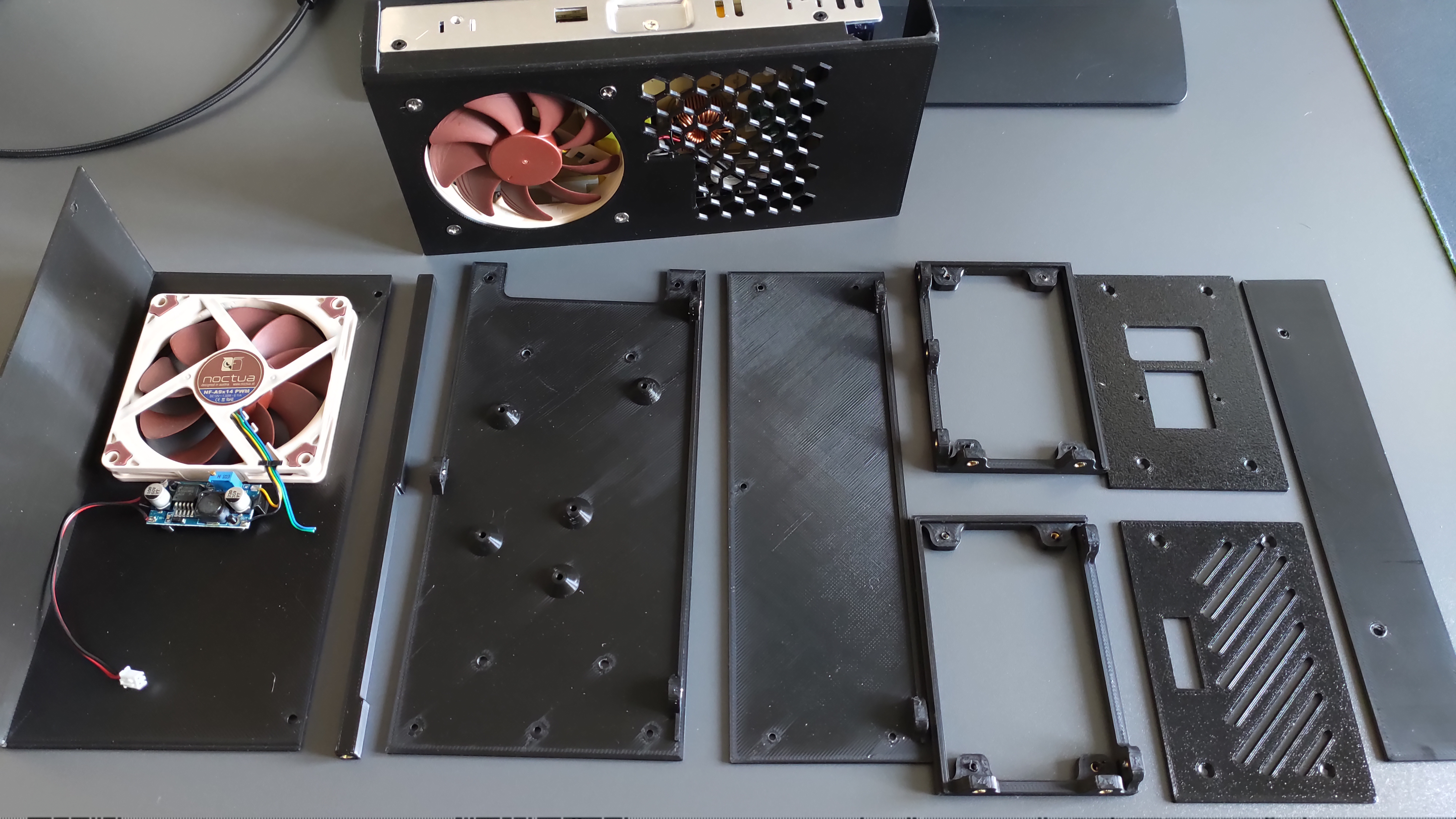 Ender 3 V2 External Electronics box (MeanWell PSU and Motherboard) separated
