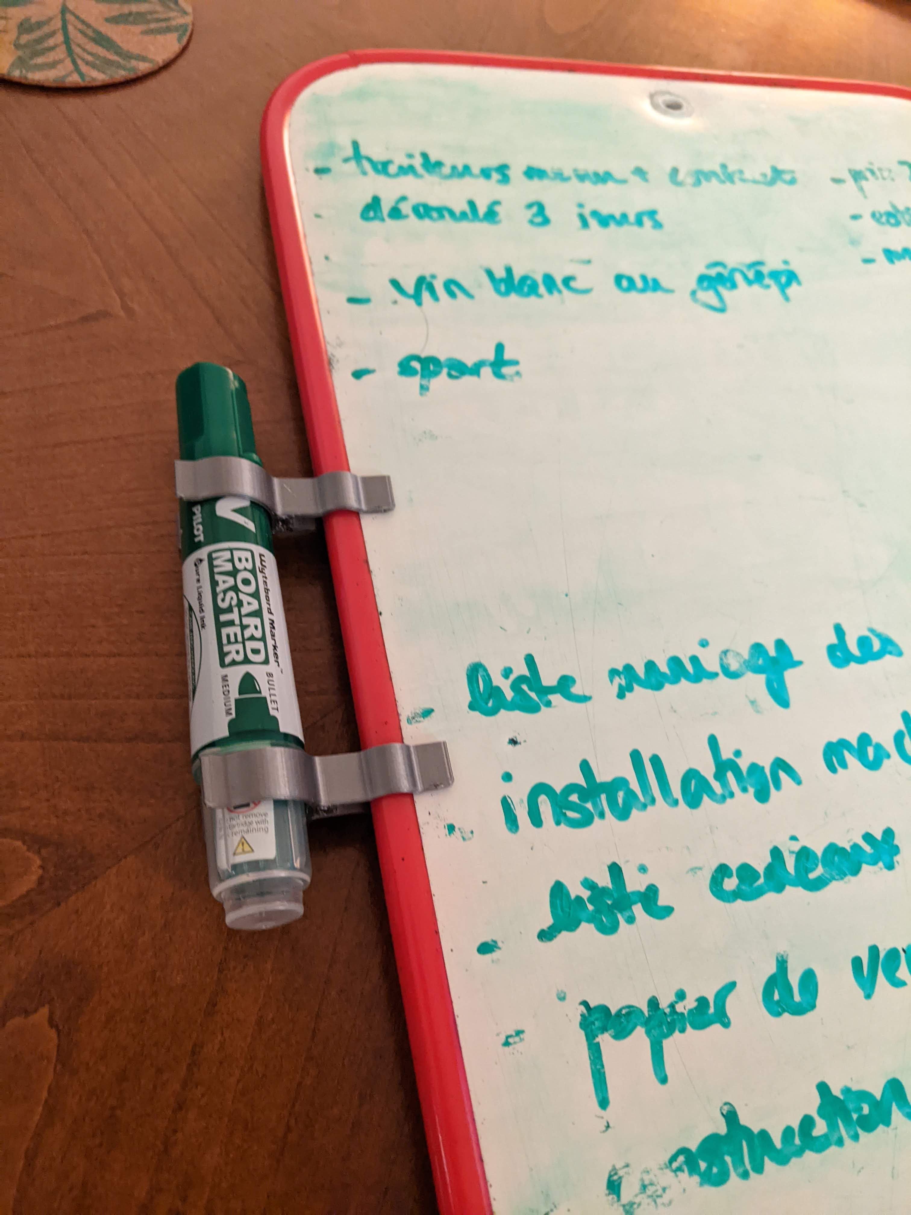 Whiteboard marker holder