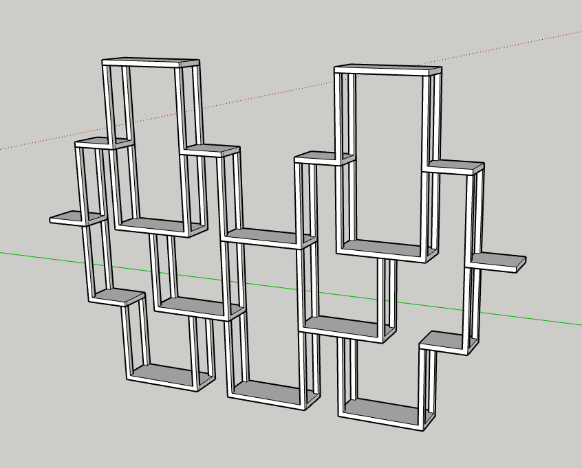 modular mini shelf by lubinko Download free STL model