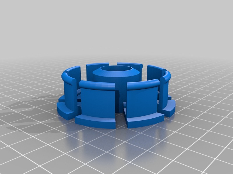 Parametric Spool Hub Remix 53mm x 8mm