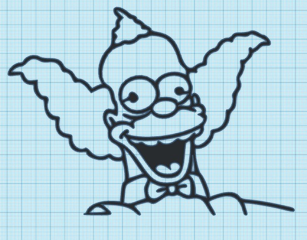 KRUSTY - SIMPSONS - WALL ART