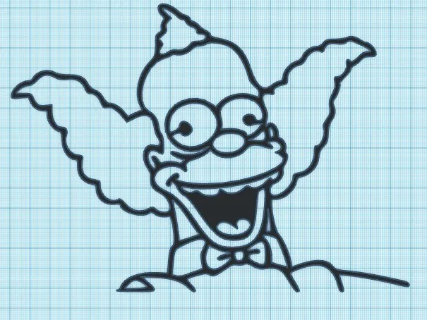 KRUSTY - SIMPSONS - WALL ART