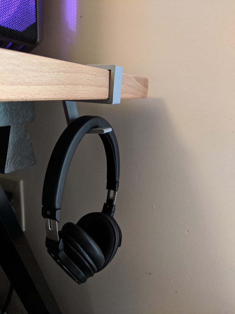 Headphone Hanger for IKEA GERTON desk by Ben Rigsby | Download free STL ...